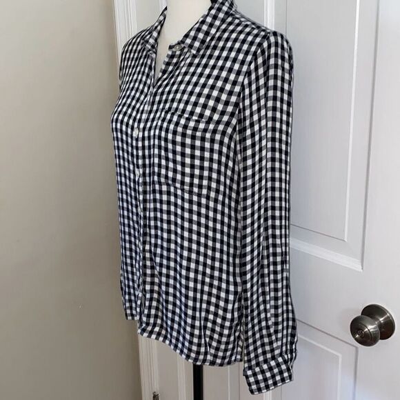 SO soft checkered button up shirt size M - Picture 4 of 10